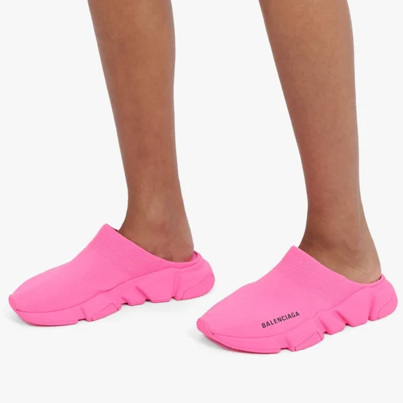 ? Original BalenciagaSpeed knitted slip-on sneakers Balenciaga Speed Knitted slip-on Sneakers | Red | FARFETCH main image 3